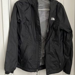 North face hooded rain jacket